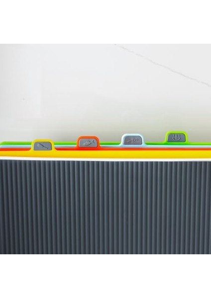 1070 Çoklu Kesme Tahtası Seti - Et Sebze Balık Doğrama Tahtası Seti - Beyaz modelleri