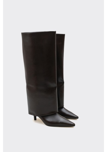 Bessa Kahverengi Vegan Suni Deri Çizme fiyatları