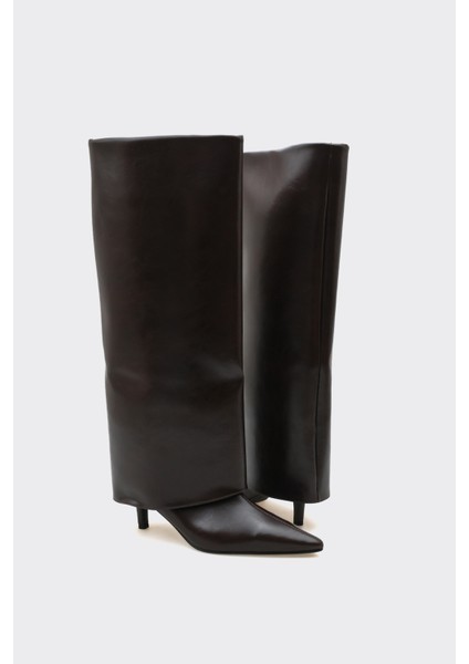 Bessa Kahverengi Vegan Suni Deri Çizme modelleri