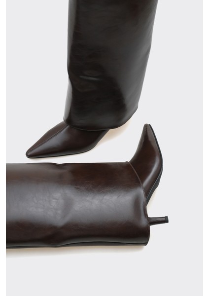 Bessa Kahverengi Vegan Suni Deri Çizme indirimleri