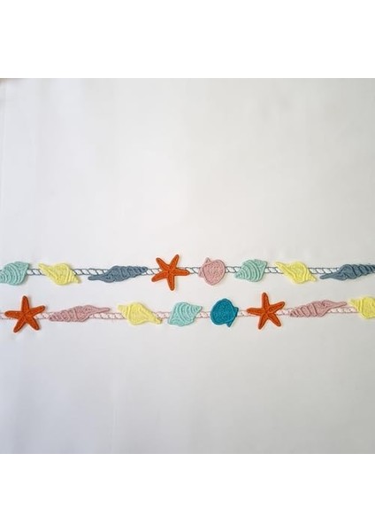 Kabukları Motifli Şerit Nakış Modeli | Nakış Aksesuar (Pembe Halat) modelleri