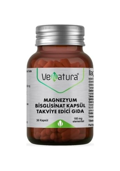 Venatura Magnezyum Bisglisinat 160MG 30 Kapsül 77997