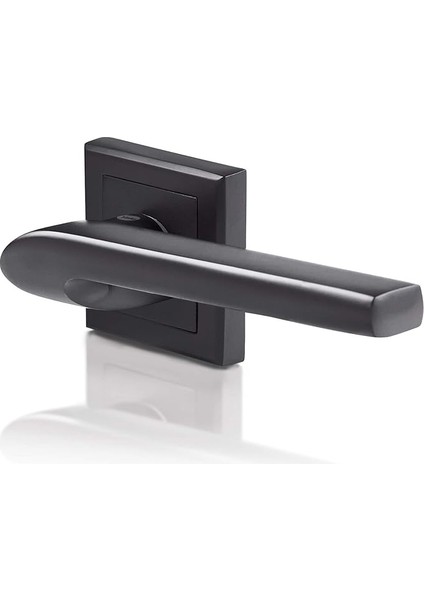 Siena Serisi 35-ZR-8X8-A002-KT-56-11, Rozetli Oda Tipi Kolu, Siyah Mat Kaplama, Parçalar Dahildir, Banyo