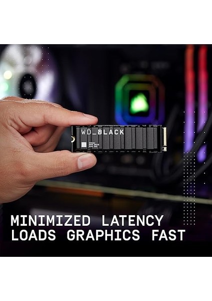 SN850X Nvme SSD Heatsink 2 Tb Dahili SSD (Oyun Belleği, Pcıe Gen4 Teknolojisi, Okuma 7.300 Mb/sn, Yazma 6.600 Mb/sn), Siyah modelleri