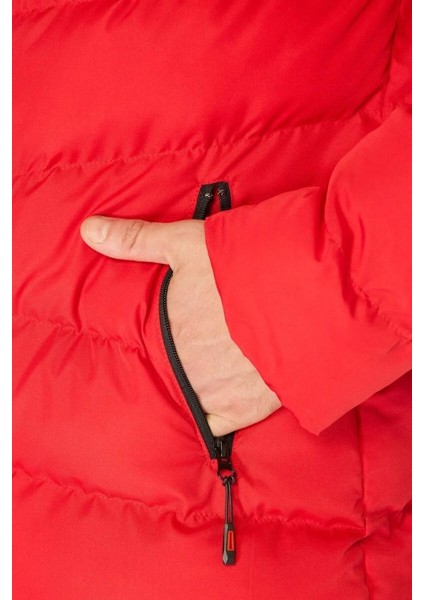 İçi Astarlı Su ve Rüzgar Geçirmez Cepli Kapüşonlu Erkek Mont indirimleri