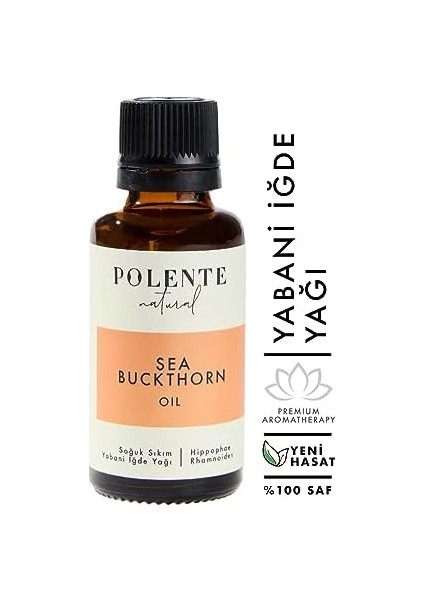 Polente Natural - Yabani Iğde Yağı - Soğuk Sıkım (30 Ml)