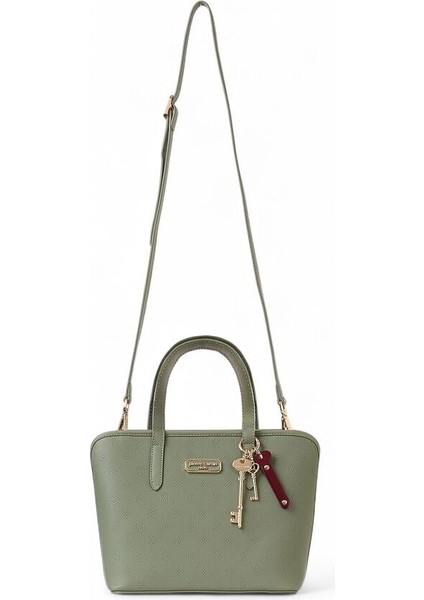 Logo Detaylı Yeşil Kadın El Çantası 05PC25K102-P