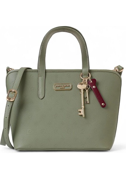 Logo Detaylı Yeşil Kadın El Çantası 05PC25K102-P fiyatları