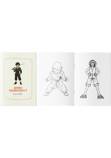 Anime Karakterleri Boyama Kitabı 2