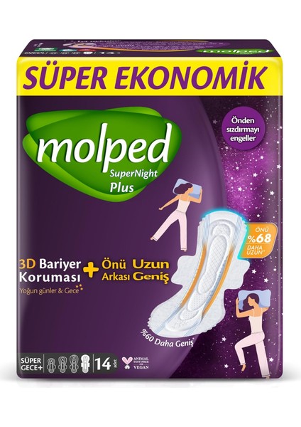 Molped Süperniğht Süper Eko Süper Gece 14&apos;lü Önü Uzun