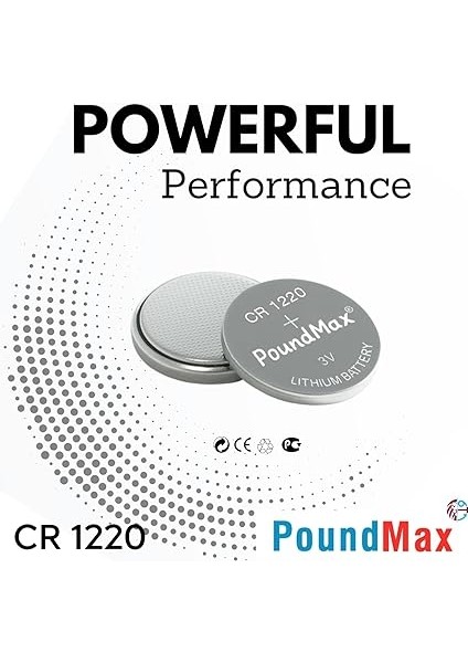 Adet CR1220 DL1220 1220 LIR1220 3V Poundmax Lityum Pil Lityum Düğme Pil, Küçük Elektronik Cihazlar Için Araba Anahtarları, Uzaktan Kumandalar, Teraziler, Saatler Ölçüm Cihazları ve Hesap Makineleri indirimleri