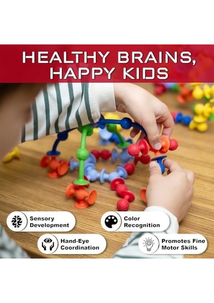 Vakum Moleküller 25 Parça 6 Figür Vakum ve Molekül 1 Yaş ve Üzeri Eğitici Oyuncak modelleri