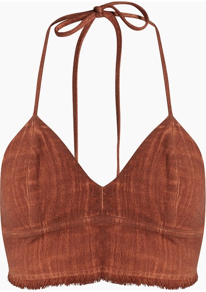 Kahverengi Üçgen Büstiyer