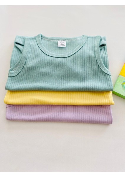 Pamuklu Kalın Askılı Çocuk Body -Özel Gereksinimli Çocuklar Için 7-12 Yaş 6 Renk modelleri