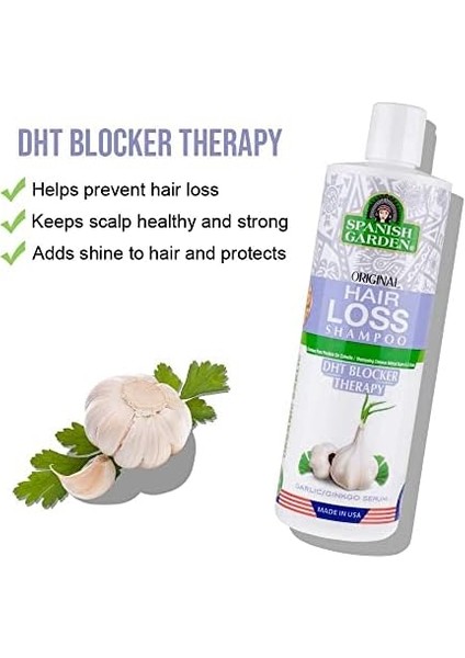 Spanish Garden Organik Sarımsak ve Ginko Şampuanı 450 ml