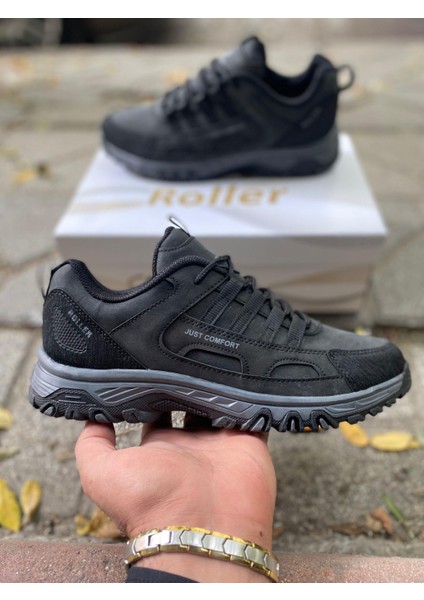 Erkek Su Geçirmez Ortopedik Outdoor Ayakkabı - Siyah Füme indirimleri