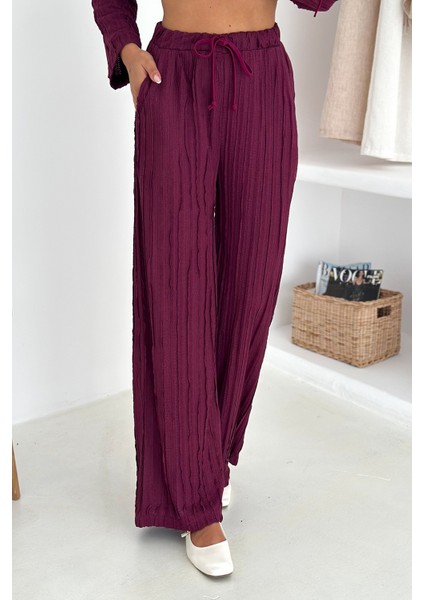 Kadın Kahverengi Bağlamalı Takım – Sofistike & Yapılandırılmış Stil