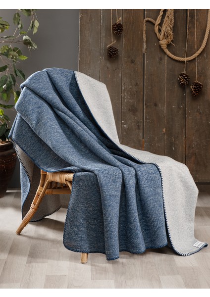 Blau Denim Tek Kişilik Battaniye 150X200 cm