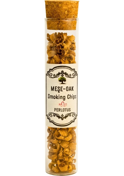 Meşe Ağacı Viski Tütsüleme Talaşı 5 gr Cam Mantar Kapaklı Tüpte