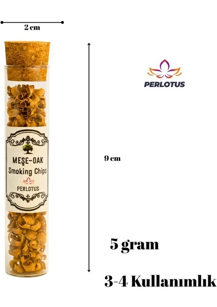 Meşe Ağacı Viski Tütsüleme Talaşı 5 gr Cam Mantar Kapaklı Tüpte fiyatları