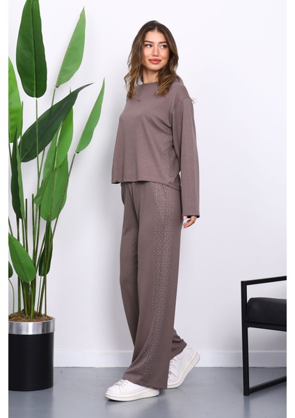 Vizon Yanları Taş Detaylı Modal Takım fiyatları