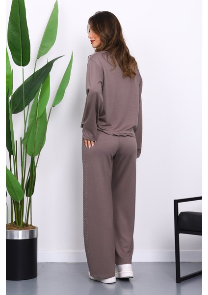 Vizon Yanları Taş Detaylı Modal Takım fırsatları