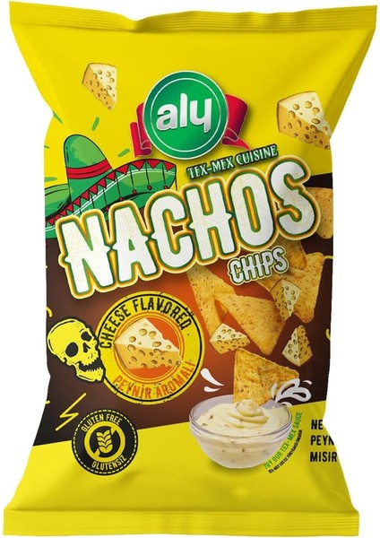 Aly Peynir Aromalı Glutensiz Nachos Cips 225 gr
