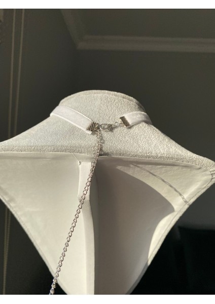 Şeffaf Büyük Kalpli Kadife Choker Kolye indirimleri