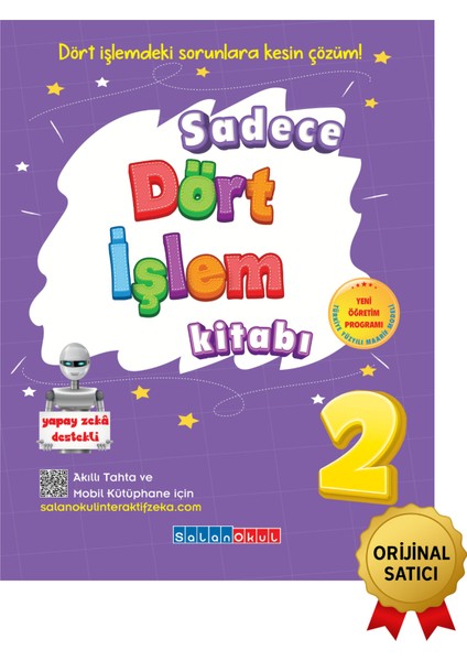 Resmi ve Orijinal Satıcı 2. Sınıf Dört Işlem Uygulama Kitabı