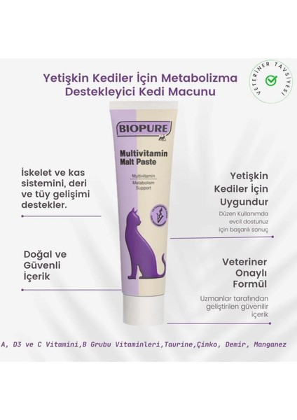 Kediler Için Besleyici Destek+Stres ve Davranış Bozukluklarını Kontrole Almak Için