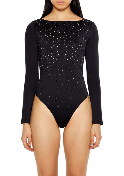 Şekillendirici Taşlı Bodysuit