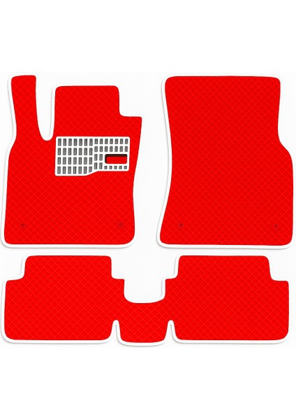 Seat Cordoba 2002-2009 Aracınıza Özel Eva Paspas Kırmızı Beyaz | Kaymaz ve Yıkanabilir Taraftar Oto Paspas fiyatları