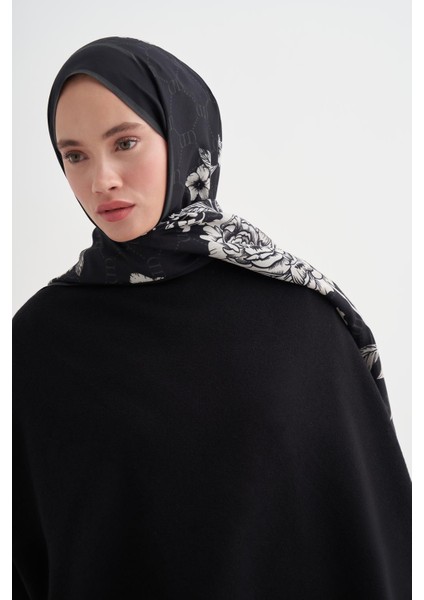 Floriva Monogram Floş Şal Siyah fiyatları