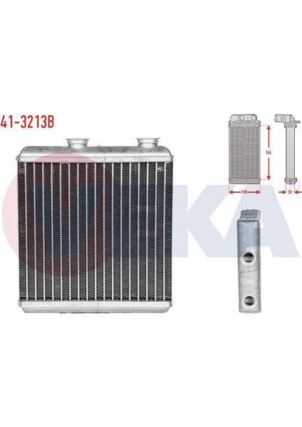 VEKA-41-3213B - Kalorıfer Radyatoru Brazıng Opel Merıva A 1.6 2003-2010