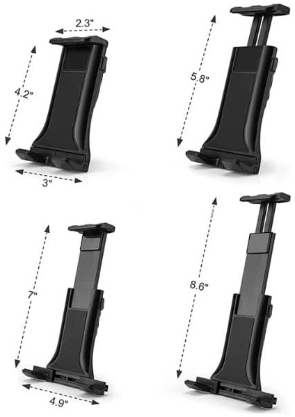 Masa, Raf Tablet ve Telefon Tutucu Sıkıştırmalı Ayarlanabilir Sehpa Sıra Raf Mobilya Kenarına Profesyonel Tutucu Kıskaçlı Kurulum 4-13 Inç Arası Cihazlar Için Uygun B3 modelleri