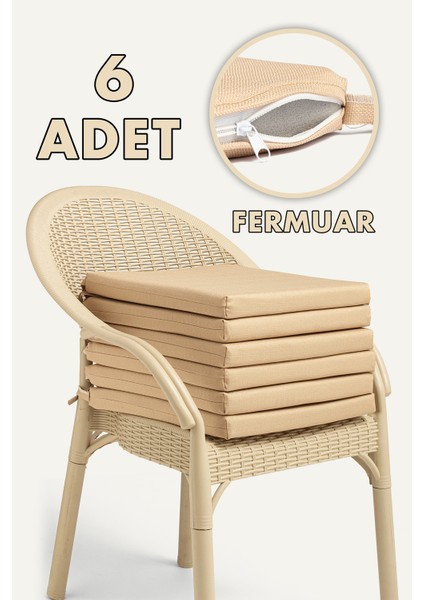 Su Geçirmez Sandalye Minderi Fermuarlı Bağcıklı 22 Dns Sünger fiyatları