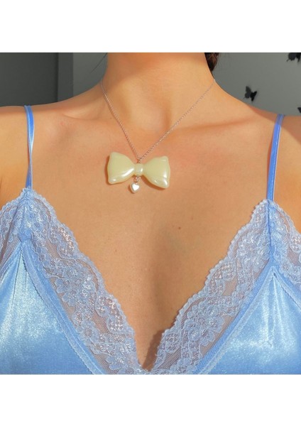 Coquette Büyük Kurdele Inci Kolye fiyatları