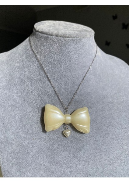 Coquette Büyük Kurdele Inci Kolye modelleri