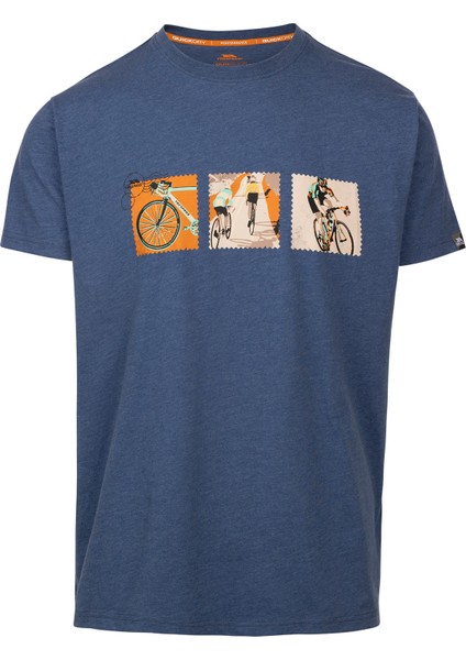 Kooten - Casual Printed Tshirt Erkek Mavi Tişört