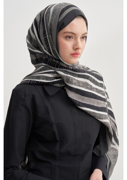 Arden Vela Floş Şal Gri