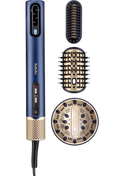 Saç Kurutma ve Şekillendirme Seti Air Wand, Difüzör Başlık Dahil, 1600W, 3 Başlık, Iyon Teknolojisi