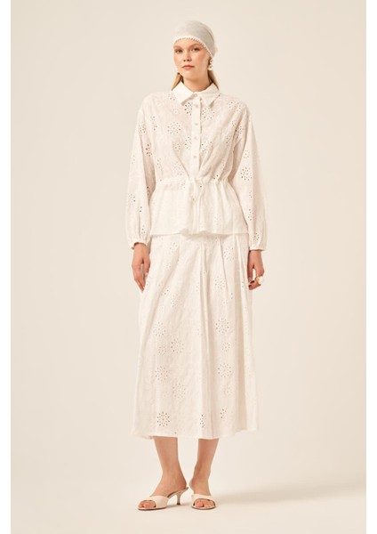 Ftz Kadın Brode Etekli Takım Çiçek 31192 fiyatları