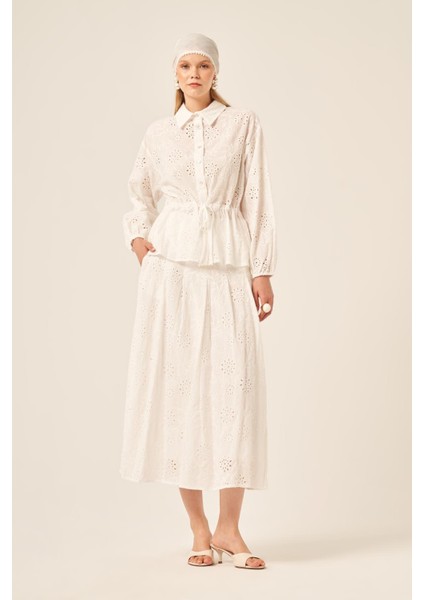 Ftz Kadın Brode Etekli Takım Çiçek 31192 modelleri