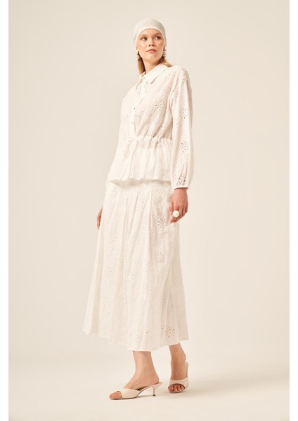 Ftz Kadın Brode Etekli Takım Çiçek 31192 indirimleri