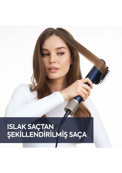 Saç Kurutma ve Şekillendirme Seti Air Wand, Difüzör Başlık Dahil, 1600W, 3 Başlık, Iyon Teknolojisi