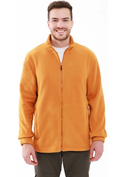 Saka Tam Fermuarlı Erkek Polar Swetshirt Altın fırsatları