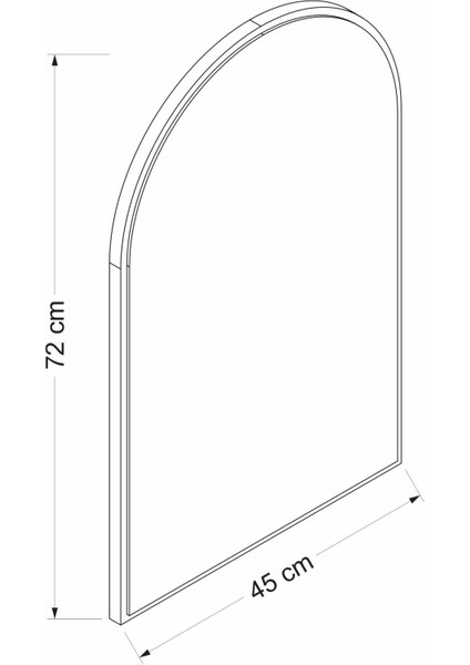 Lotus Konsol Aynası - Beyaz