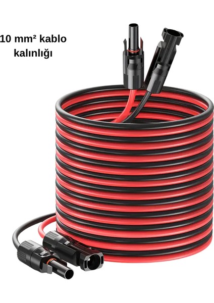 Solar Kablo Çap 10 Mm2 MC4SOKETLI