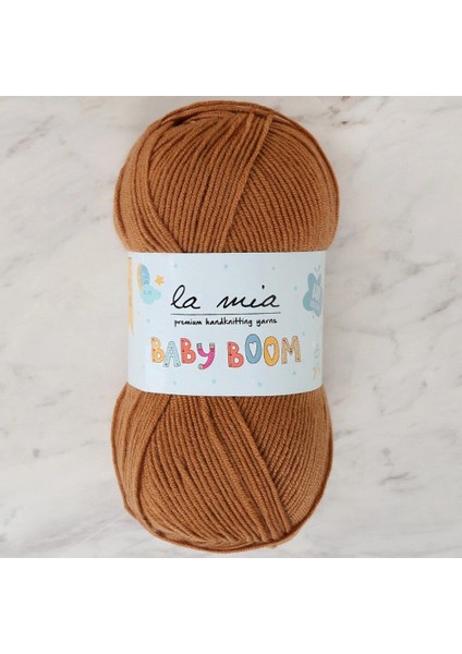 Leyloş Baby Boom Kahverengi El Örgü Ipi - 885 - 34459