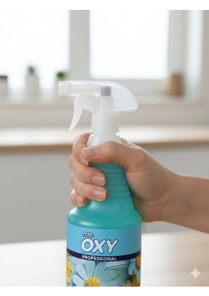 Mr. Oxy Turkuaz 750 ml Oda Araç ve Çamaşır Kokusu – Bahar Çiçekleri Okyanus Ferahlığı Sprey